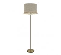 Abrila Vera Cuero / Beige - Lámpara Pie Salón Moderno 1Xe27