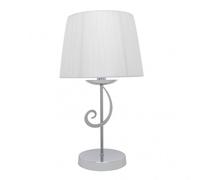 Akunadecor sobremesa luxor 1xe14 cromo pant. blanca 45x25x25 cm