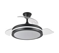AKUNADECOR Ventilador Dc Esparta L Negro Led 3 Temperaturas Y Control Remoto