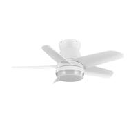 AKUNADECOR Ventilador Dc Neutron Blanco Led 3 Posiciones Y Mando A Distancia