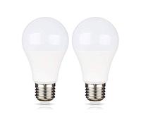 Akynite Bombilla LED E27 12V 9W para Iluminación Solar, Luz Blanca Cálida 3000K, 750LM, 270 grados, Bombillas LED CC DC 24V E27 Luces 12V LED para Caravana Jardín Casita, pack de 2
