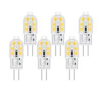 Akynite G4 LED 12V 2W para Piscina/Camper, 12 SMD, Luz Calida 3000K, 200LM, Equivalente Hal贸gena bi pin G4 10W-20W, Bombillas G 4 12V LED para Campana Estractora Cocina, no regulable, pack de 10
