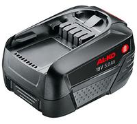 AL-KO Bosch Home and Garden B100 Li - Batería de 18 V, 5,0 Ah, 105/46 min, con Cargador C50 Li/Cargador rápido FC100 Li, 90 vatios/Hora, 670 Gramos de Peso, Color Negro