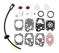 AL KO - Kit de repuesto de membrana de carburador para desbrozadora BC410 BC4535 BC4125 con 2 bombillas, 2 válvulas de retención y conjunto de manguera de filtro de gasolina
