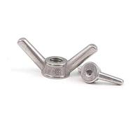 ¡Al por mayor! 50 Uds lingote de tuercas de mariposa de acero inoxidable 304 tornillo de apriete manual tuercas de mariposa tuercas de oreja M6-M24(M8)