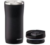 Aladdin Barista Mocca Thermavac Leak-Lock Termo Café Para Llevar 0.35L Lava Black - Botella Termica Acero Inoxidable - Se Mantiene Caliente 3 Horas - Libre de BPA - Apta Para Lavavajillas