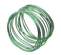 Alambre de bonsái de aluminio anodizado, kit de moldeo flexible para plantas en maceta, línea de soporte de manualidades de jardín (verde oscuro y marrón) para arreglos florales de bricolaje en