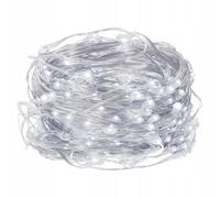 Alambre luces 20 led con bateria blanco frio 2x aa 2m