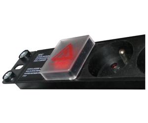 Alan - tec power strip 19-7x230v disyuntores y función de seguridad (
