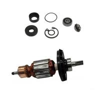 Alanmoship 1 juego de armadura de rotor para martillo eléctrico Bosch RH540S GBH5-40DE GSH5 1614011128 alta conductividad cobre negro 80x30mm herramienta profesional Fix