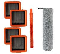 Alanmoship 1 juego de cepillo lateral principal y filtro HEPA con carbón activado para Uwant D100 D5 Pro A60 V8 V10 Fresh Living (juegos trimestrales)