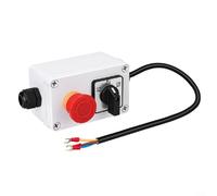 Alanmoship 1 paquete SZW26-20 Interruptor de cambio rotativo 440V 20A Control trifásico hacia adelante inversa con caja IP65 para automatización de minería de transportador de torno
