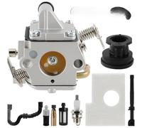 Alanmoship Kit de carburador de motosierra 1130-120-0603 para MS170 MS180 017 018 piezas de sierra de gas, repuesto para reparación y mantenimiento del motor, juego de 9/12 piezas (dos)