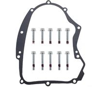Alanmoship Kit de sello de junta del cigüeñal del motor 594195 con pernos de montaje para reparación de cortacésped reemplaza 690945 697227 montaje de acero marrón, 11 piezas