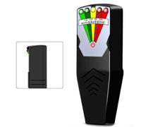 Alanmoship Medidor de radiación electromagnética de mano EMF, alertas LED de 5 niveles, monitor de fuerza de campo de banda ancha para electrodomésticos WiFi y líneas eléctricas con operación de botón
