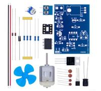 Alanmoship NE555 DC Motor Pulse Width Regulator Kit, para controlador pwm Tablero de práctica de soldadura DIY para entrenamiento electrónico, pulso ajustable para frecuencia, Módulo de fuente de