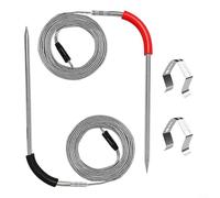 Alanmoship - Sondas de carne para barbacoas Weber, sensores de temperatura compatibles con Smart Connect con clips, sensores de cobre de alta precisión para estufas de pellets de gas, vigilancia