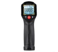 Alanmoship Termómetro infrarrojo de temperatura digital, -50 °C a 600 °C para medición de superficie, pantalla LCD retroiluminada, relación de punto de distancia 12:1 para HVAC, cocción y reparación