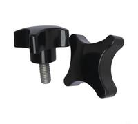 Alanmoship Tornillos de perilla de estrella M8 de apriete a mano, agarre de | Tornillos de perilla M8 Star con agarre de 4 puntos para cortacésped y accesorios de maquinaria, rosca M8