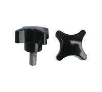 Alanmoship Tornillos de perilla de estrella M8 de apriete a mano, agarre de | Tornillos de perilla M8 Star con agarre de 4 puntos para cortacésped y accesorios de maquinaria, rosca M8