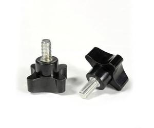 Alanmoship Tornillos de perilla de estrella M8 de apriete a mano, agarre de | Tornillos de perilla M8 Star con agarre de 4 puntos para cortacésped y accesorios de maquinaria, rosca M8