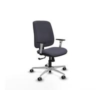 Alares tapizada sincro bali gris oscuro brazos blancos base aluminio r