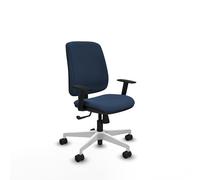 Alares tapizada sincro similpiel azul marino brazos 1d base blanca rue