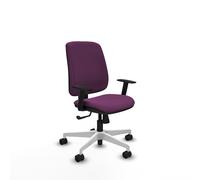 Alares tapizada sincro similpiel morado brazos 1d base blanca ruedas 6