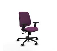 Alares tapizada sincro similpiel morado brazos 2d base nailon ruedas 6