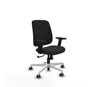 Alares tapizada sincro similpiel negro brazos 2d base blanca ruedas 65