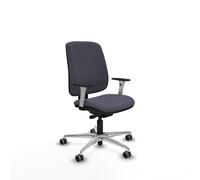 Alares tapizada traslack bali gris oscuro brazos blancos base aluminio