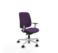 Alares tapizada traslack bali morado brazos blancos base blanca ruedas