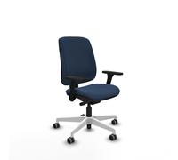 Alares tapizada traslack similpiel azul marino brazos 3d base blanca r