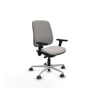 Alares tapizada traslack similpiel blanco brazos 3d base aluminio rued