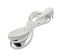 Alargador de enchufe plano 3 m - Blanco (SCH)