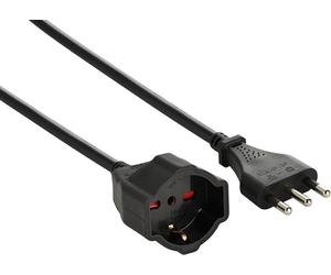 Alargador eléctrico lineal 10 m 16A toma Schuko negro Electraline 46111