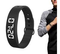 Alarma De Muñeca Vibración Multifuncional - Pulsera De Silicona Reloj De Alarma Recargable Con 8 Alarmas | Pulsera Reloj Para Pasos De Número, Calorías, Distancia, Cuenta