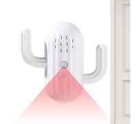 Alarma de puerta con sensor de movimiento, alerta de entrada infrarroja | Detector de movimiento de seguridad, versátil, alertas de audio personalizadas, tienda de Navidad, saludo