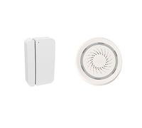 Alarma inteligente, conjunto de escenario seguridad for el hogar, alarma 100DB, alerta sirena, funciona con Detector movimiento, Sensor ventana y puerta(DoorSiren)