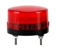 Alarma LED intermitente multivoltaje de 12 V, 24 V, 220 V con sonido de 90 dB o modo silencioso, luz segura industrial para sistemas de fábrica y puerta, luz de brillo