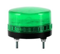 Alarma LED intermitente multivoltaje de 12 V, 24 V, 220 V con sonido de 90 dB o modo silencioso, luz segura industrial para sistemas de fábrica y puerta, luz de brillo