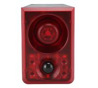 Alarma Solar con Sensor de Movimiento para Exteriores, Luz de Alarma con Detector de Movimiento, 3 Modos, Alarma de Luz Estroboscópica de Seguridad a Prueba de Agua con Control