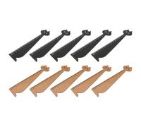 Alasum 10 Reglas de Dibujo de Madera Estilo Retro Diseño de Gato, Escalas Claras y Fácil Identificación, Adecuado para Exámenes y Uso Escolar