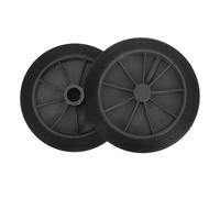 Alasum 2 Piezas Ruedas de Goma para Cubos de Basura Exteriores Eje, Material PU Resistente y Seguridad Garantizada para Gestión de Residuos en Parques