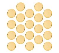 Alasum 50piezas Discos de Encuadernación Electrochapados Dorados para Planners Anillos Redondos Prácticos y Duraderos para Uso Escolar Oficina Hogar