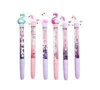 Alasum 6 Piezas Bolígrafos de Gel Unicornio para Estudiantes Tinta Negra, Escritura Suave y Cuerpo de Plástico Resistente para Papelería Escolar Varios estilos