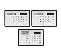 Alasum Calculadora Ultradelgada Solar para Estudiantes y Oficina, Diseño Compacto de Plástico Negro, Herramienta Digital Ligera y Portátil para Uso en Casa