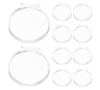 Alasum Cápsulas Redondas de 50 MM para Almacenamiento de Monedas y Medallas, Estuche Acrílico Transparente Tapa Hermética y Protección Antiarañazos, Vitrina Portátil para Exhibición y