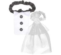 Alasum Fundas para Botellas de Vino para Bodas Diseño de Novios, Reutilizables Tela, Ideales para Decoración de Fotos y Eventos Nupciales