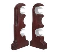 Alasum Soportes para Barra de Cortina Doble Roble Rojo, 2 Unidades, Soporte de Instalación para Colgar Barras de Ventana, Base Fija para Cortinas de Sala y Dormitorio